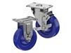 STAINLESS STEEL CASTERS - SOLID URETHANE WHEELS
