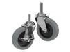 THREADED STEM CASTERS - THERMO-URETHANE WHEELS