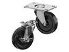 LIGHT-DUTY TOP PLATE CASTERS - POLYOLEFIN WHEELS - CAPACITIES UP TO 150 LBS.