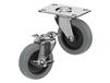 TOP PLATE CASTERS- THERMO-URETHANE WHEELS