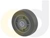ZINC PLATED CASTERS - THERMO-RUBBER WHEELS