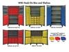 HEAVY DUTY STORAGE CABINETS WITH HOOK-ON BINS