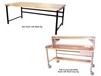 HEAVY-DUTY TUBULAR FRAMEWORK DOUBLE STRINGER WORK BENCHES
