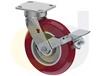 ZINC PLATED CASTERS - POLY ON ALUMINUM WHEELS