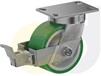 CASTERDEPOT TOP PLATE CASTERS - POLY ON CAST IRON WHEEL - CAPACITIES UP TO 3000 LBS.