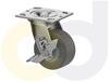 ZINC PLATED CASTERS - THERMO-RUBBER WHEELS