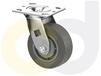 ZINC PLATED CASTERS - THERMO-RUBBER WHEELS