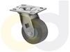 ZINC PLATED CASTERS - THERMO-RUBBER WHEELS