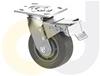 ZINC PLATED CASTERS - THERMO-RUBBER WHEELS