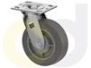 ZINC PLATED CASTERS - THERMO-RUBBER WHEELS