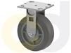 ZINC PLATED CASTERS - THERMO-RUBBER WHEELS