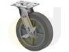 ZINC PLATED CASTERS - THERMO-RUBBER WHEELS