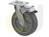 ZINC PLATED CASTERS - THERMO-RUBBER WHEELS