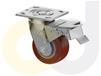 ZINC PLATED CASTERS - THERMO-URETHANE WHEELS