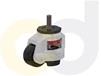 CASTERDEPOT LEVELING CASTERS - NYLON WHEEL- SIDE THUMB ADJUSTMENT - CAPACITIES UP TO 550 KG.