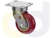 ZINC PLATED CASTERS - POLY ON ALUMINUM WHEELS