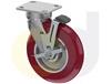 ZINC PLATED CASTERS - POLY ON ALUMINUM WHEELS
