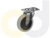 TOP PLATE CASTERS- THERMO-RUBBER WHEELS