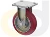 ZINC PLATED CASTERS - POLY ON ALUMINUM WHEELS