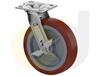 ZINC PLATED CASTERS - THERMO-URETHANE WHEELS