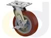 ZINC PLATED CASTERS - THERMO-URETHANE WHEELS