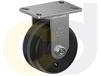 ZINC PLATED KINGPINLESS CASTER- PHENOLIC WHEELS