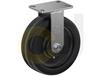 ZINC PLATED KINGPINLESS CASTER- PHENOLIC WHEELS