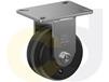 ZINC PLATED KINGPINLESS CASTERS- PHENOLIC WHEELS