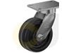 ZINC PLATED KINGPINLESS CASTERS- PHENOLIC WHEELS