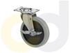 TOP PLATE CASTERS- THERMO-RUBBER WHEELS