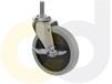 THREADED STEM CASTERS - THERMO-RUBBER WHEELS