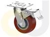 ZINC PLATED CASTERS - THERMO-URETHANE WHEELS