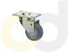 ZINC PLATED CASTERS - THERMO-RUBBER WHEELS