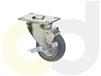 ZINC PLATED CASTERS - THERMO-RUBBER WHEELS