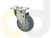 ZINC PLATED CASTERS - THERMO-RUBBER WHEELS