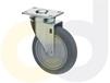 ZINC PLATED CASTERS - THERMO-RUBBER WHEELS
