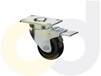 ZINC PLATED CASTERS - POLYOLEFIN WHEELS