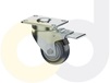 ZINC PLATED CASTERS - THERMO-URETHANE WHEELS