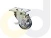 ZINC PLATED CASTERS - THERMO-URETHANE WHEELS