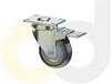 ZINC PLATED CASTERS - THERMO-URETHANE WHEELS