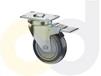ZINC PLATED CASTERS - THERMO-URETHANE WHEELS