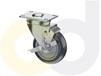 ZINC PLATED CASTERS - THERMO-URETHANE WHEELS
