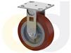 ZINC PLATED CASTERS - THERMO-URETHANE WHEELS