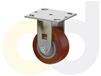 ZINC PLATED CASTERS - THERMO-URETHANE WHEELS