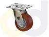 ZINC PLATED CASTERS - THERMO-URETHANE WHEELS