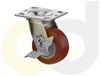 ZINC PLATED CASTERS - THERMO-URETHANE WHEELS