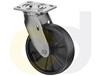 STAINLESS STEEL CASTERS - GLASS-FILLED NYLON WHEELS