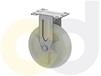 STAINLESS STEEL CASTERS - WHITE NYLON WHEELS