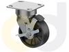 ZINC PLATED CASTERS - GLASS-FILLED NYLON WHEELS