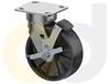 ZINC PLATED CASTERS - GLASS-FILLED NYLON WHEELS